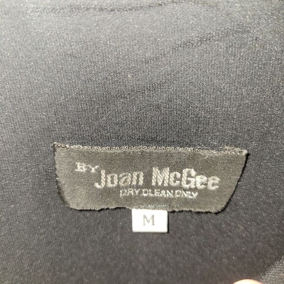 JOAN MCGEE Crinkled Hand Painted Pleated Silk Jacket Coat Tie Dye M Art to Wear - Picture 4 of 9